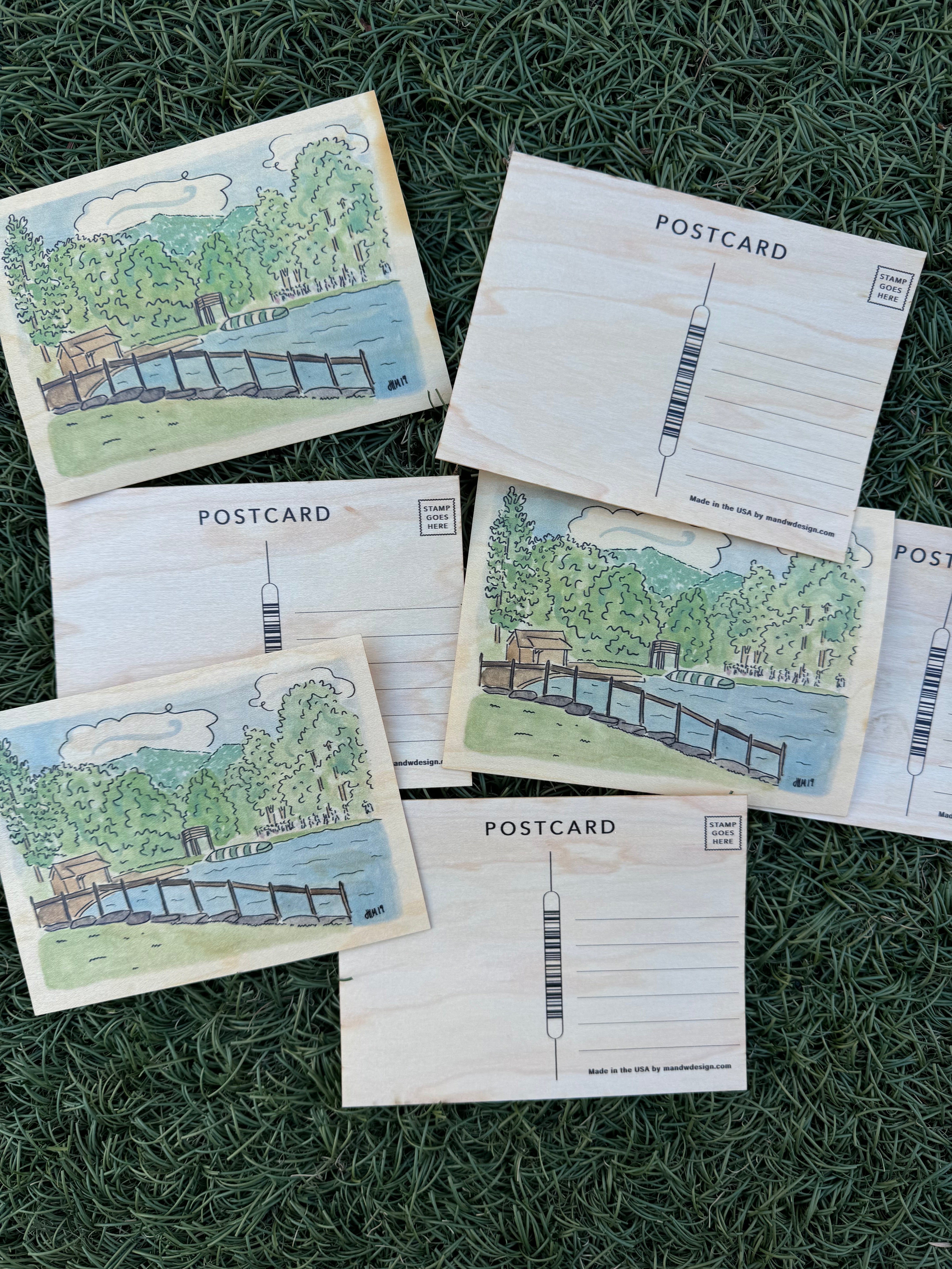 Wooden Postcard