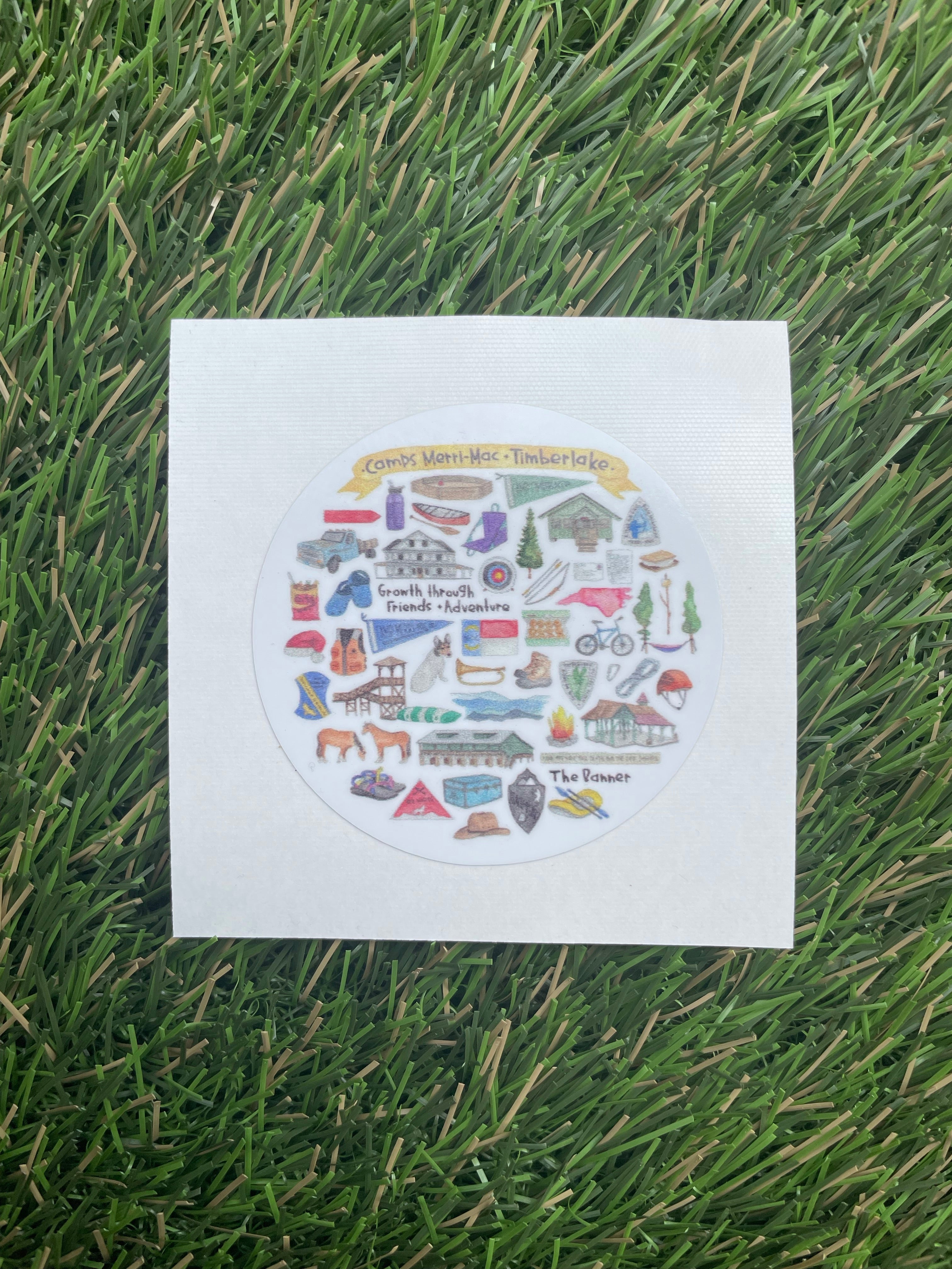 Camp Collage Sticker