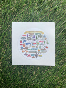 Camp Collage Sticker